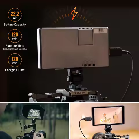 FEELWORLD P6XL 6-inch aluminum built-in battery photography monitor 4K HDMI-compatible high brightne