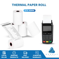 SG Thermal Paper | 57x40mm | Credit Card Machine NETS Terminal Receipt Roll POS System Receipt Paper
