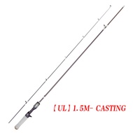 1.5M/1.68M/1.8M/1.98M 1.5-8LB UL ultra-light Solid Tip Bait Casting/Spinning Fishing Rod light Rod salt water/fresh Fast action