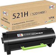 1 Pack Compatible for Lexmark 521H 52D1H00 Black Toner Cartridge for Lexmark MS810 MS810n MS810dn MS