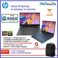 HP VICTUS GAMING 15-fb3148AX/ 15-fb3149AX 15.6" FHD 144Hz Laptop ( R7 7445HS, 16GB, 512GB SSD, RTX40