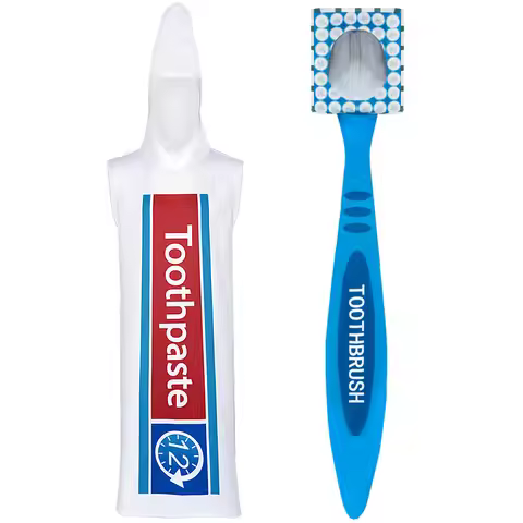 New Couple Cosplay Toothpaste Toothbrush Halloween Funny Role-playing Costume Couple's Outfit Polyes