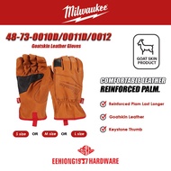 MILWAUKEE 48-73-0010D S 48-73-0011D M 48-73-0012 L Goatskin Leather Gloves Hand Glove Sarung Tangan 手套