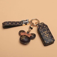 [NEW] Mitsubishi TRITON XPANDER OUTLANDER ASX Cowhide Leather Remote Key Cover Case Keyless Car Acce