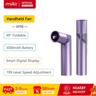 MiAir Handheld Fan GF06 199-Level Speed Adjustment 90° Foldable 3000mAh Battery Portable USB Fan Min