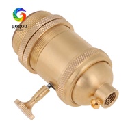 GOGOU Lamp Socket Holder, E26 E27 Base Copper Material Bulb Socket, Easy Light Socket Antique Light 