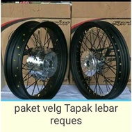 Paket Motor [GM] Sepaket velg tapak lebar ring 18 lebar 250&300 PnP tiger megapro thunder scorpio gl