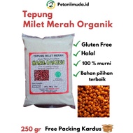 MERAH Red Millet Flour 250 GRAM Package Red Millet Seed Flour 250 GRAM Package/ Organic Gluten Free 