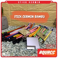 Glass Stick Mental Mirror Bamboo Stick Betta Fish Channa Mental Practice Chana Flare Stick Betta Nge