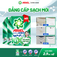 Combo 2 Nước Giặt Gel ARIEL 10X Sức Mạnh Giặt Sạch Chuyên Gia Cửa Trước - Cửa Trên Hương Downy Nắng