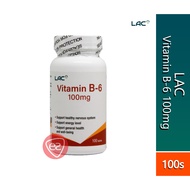 LAC Vitamin B-6 100mg Tablets 100s (Was Known As GNC Vitamin B-6 100MG Tablet 100s)