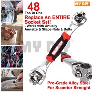 MYDIYSDNBHD - 48 in 1 Tools Socket Wrench with Spline Bolts Torx 360 Degree Universal 6 POINT AND 12