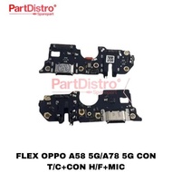 FLEX OPPO A58 5G/A78 5G CON T/C+CON H/F+MIC
