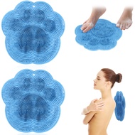 2Pcs Shower Foot Massager Scrubber Nonslip Shower Foot Scrubber with Suction Cups Soothing   Foot Sc