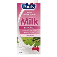 Pauls 100% Australian Pure Skimmed UHT Milk, Delicious Light Taste, 99.9% Fat Free 1 Liter