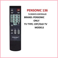 ✢ ♂ pinsan PENSONIC TV REMOTE CONTROLLER FOR CRT TV
