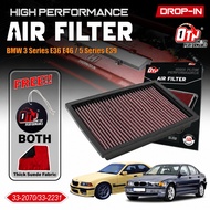 OTP Performance Drop in Air Filter COMPATIBLE WITH BMW 3 Series E36 E46 5 Series E39 33-2070 33-2231
