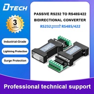 DTECH Passive RS232 to RS485/RS422 Adapter Surge Protection Terminal Block Industrial-Grade