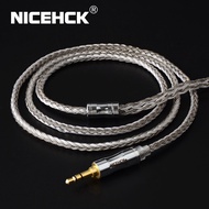 NICEHCK C16-4 16 Core Silver Plated Cable 3.5/2.5/4.4mm Plug MMCX/2Pin/QDC/NX7 Pin For QDC CCA C12 KZ ZSX TRN V90 TFZ T2