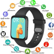 Smartwatch สมาร์ทวอท สมาร์ทนาฬิกาผู้ชายกันน้ำ Bletooth Heart Rate ความดันโลหิตเครื่องตรวจจับ1.75นิ้ว HD พิกเซลกีฬา SmartwatchSmartwatch สมาร์ทวอท White
