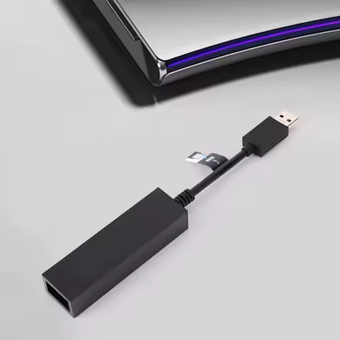 For PS4 Camera Adapter for PS5 Console Mini Camera Adapter Converter Connecting Cable for PS5 VR Con