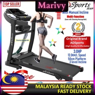 2 Year Warranty - Gifts - 3.0HP ADSports AD509 Home Exercise Gym Fitness Electric Motorized Treadmil
