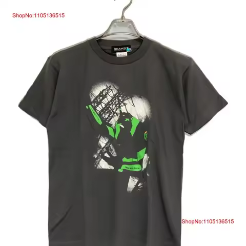 BEAMS 00s Unit 01 T shirt Size S Gray Men vintage Washed homme Top For Everyday Wear Slightly Stretc