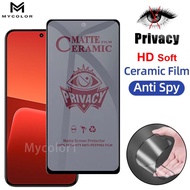 Privacy Ceramic Film Anti-Spy Soft Screen Protector For Xiaomi xiomi Mi 13T 12T 12 11T 11 Lite 9 Pro 4G 5G 2023