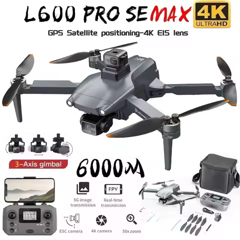 New L600 PRO MAX/PRO GPS Drone 4K 3-Axis PTZ HD Dual Camera Laser Obstacle Avoidance Brushless Motor
