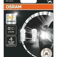Newest - OSRAM LED T10 WY5W W5W Amber Yellow Number Plate City Twilight Lamp