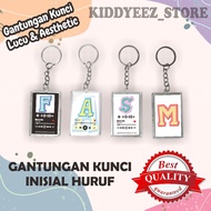 GANTUNGAN Kiddyez Store Initial Letter Keychain Acrylic Keychain