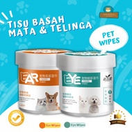 MATA Cat Dog Eye Wipes Pet Eye Wipes Cat Eye Tissue Cat Dog Ear Cleaning Wipes