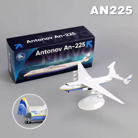 21cm An-225 "Mriya" Transport Plane Model Replica Alloy Aircraft 1/400 Scale Antonov An225 Plane wit