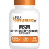 BulkSupplements.com MSM Capsules - Methylsulfonylmethane, MSM Supplement Capsules - MSM Pure Capsule