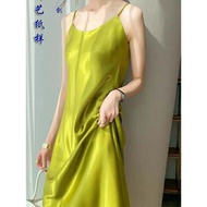 Make Clothes Drawing CX113 Acetate Summer New Style Outer Wear Long Skirt Slimmer Look Sling Skirt C