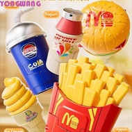 YONGWANG66HR Transform Mech Model Toy, Simulation Ice Cream Fries Dual Form Transform Robot Toy, Bur