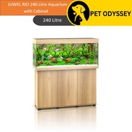 JUWEL RIO 240 Litre Aquarium with Cabinet Light Wood