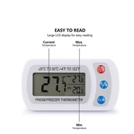 Waterproof LCD Digital Refrigerator Freezer Fridge Thermometer Hanging Hook