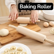 42cm Premium Log Rolling Pin Set for Baking and Pasta Making Natural Beechwood Dough Roller Ideal fo