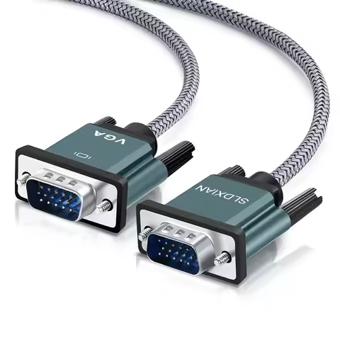 Shuliancable VGA to VGA Video Cable, Suitable for Computers, Laptops, Monitors, Screens, Projectors,