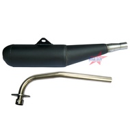 ท่อ WAVE 100S ย่น ตรงรุ่น ท่อผ่า เวฟ 100S ท่อผ่าหมก W100S ท่อ มอก. พร้อมคอท่อ สแตนเลส 25 มิล ขนาด ยา