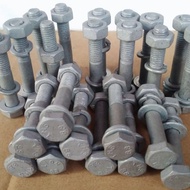 Hdg m10x60mm hdg galvanized hotdip grade 8.8 steel bolts tower bolts