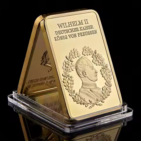 1888-1918 Kaiser Wilhelm II von Deutschland Prussia King Gold Bar Collection