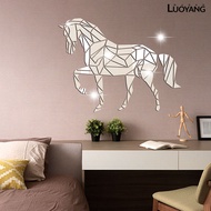 LY-Glossy Acrylic Sticker Self-adhesive Acrylic DIY Mirror Horse Stickers Home Decor