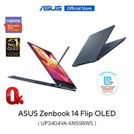 Asus Zenbook 14 Flip OLED UP3404VA-KN596WS 14inch 2 in 1 thin and light laptop 90Hz WQXGA+ Touch screen Intel Core i5-1340P 16GB LPDDR5 Intel Iris Xe Graphics 512GB M.2 NVMe PCIe 4.0 SSD 1.5kg lightweight15.9mm thin