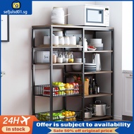 [in Stock] Kitchen Shelf Floor-Standing Multilayer Storage Pot Shelf Storage Rack Cupboard Home Kitchen Microwave Oven Vegetable Shelf Hia9