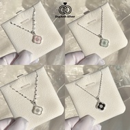 Women's 4-leaf clover SILVER necklace 01NEW DUYANH SILVER real SILVER pastel tone