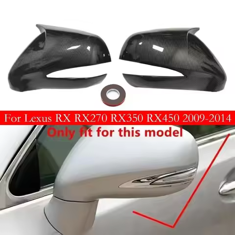 LHD For Lexus RX RX270 RX350 RX450 2009-2014 Car Sicker Rearview Side Mirror Cover Wing Cap Exterior