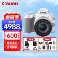 佳能（Canon） EOS 200D II 迷你入门单反高清vlog照相机视频直播相机 200DII 18-55mm白色标配（不含内存卡）