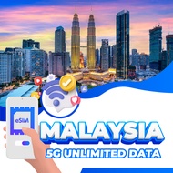 5G ESIM - Unlimited Digi Malaysia Data E-Sim 3 days/5 days/7 days